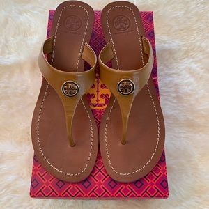 Tory Burch Cameron 50mm wedge thong sandal size